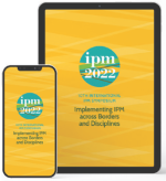 Symposium app displayed on mobile phone and tablet